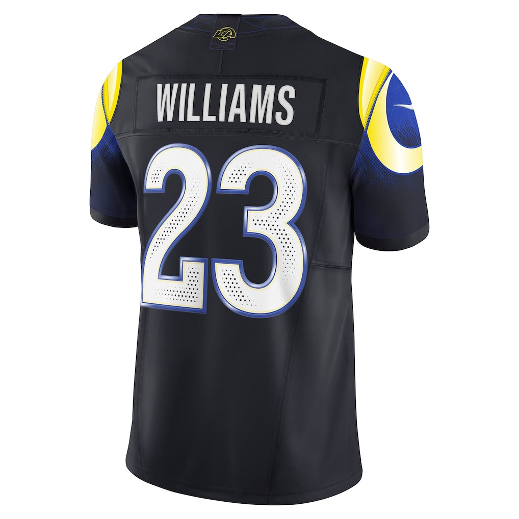 LA.Rams #23 Kyren Williams Midnight Blue Vapor F.U.S.E. Limited Jersey