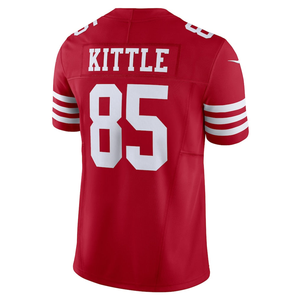 SF.49ers #85 George Kittle Scarlet Vapor F.U.S.E. Limited Jersey