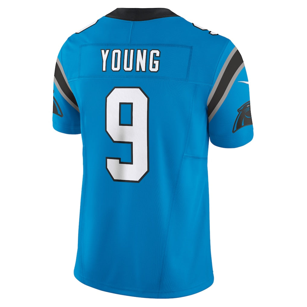 C.Panthers #9 Bryce Young Blue Vapor F.U.S.E. Limited Jersey