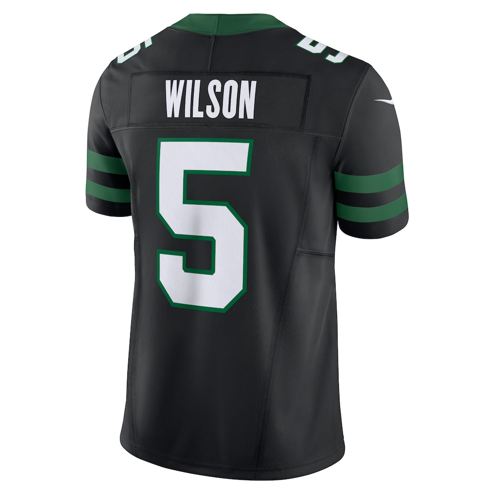 NY.Jets #5 Garrett Wilson Black Vapor F.U.S.E. Limited Jersey