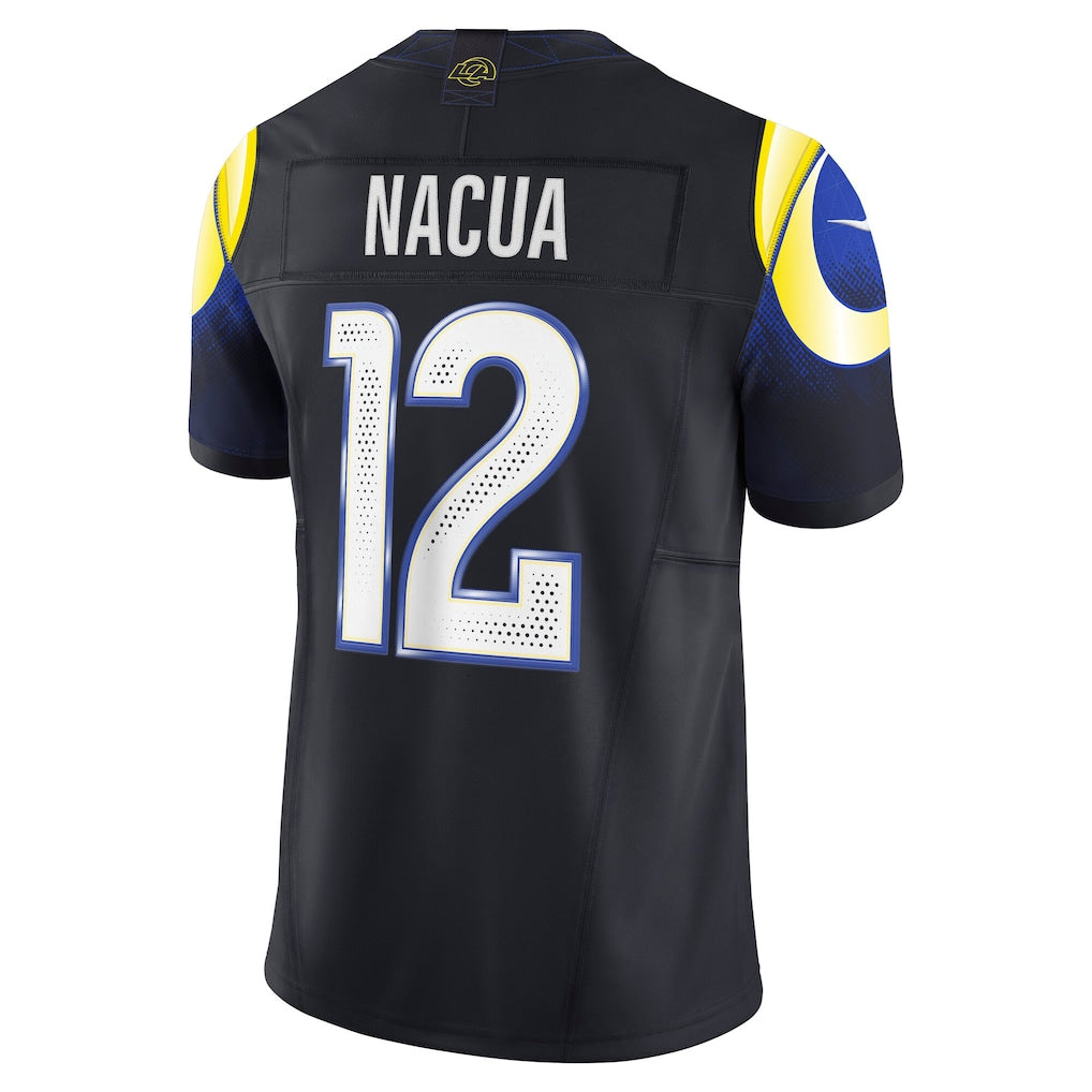LA.Rams #12 Puka Nacua Midnight Blue Vapor F.U.S.E. Limited Jersey