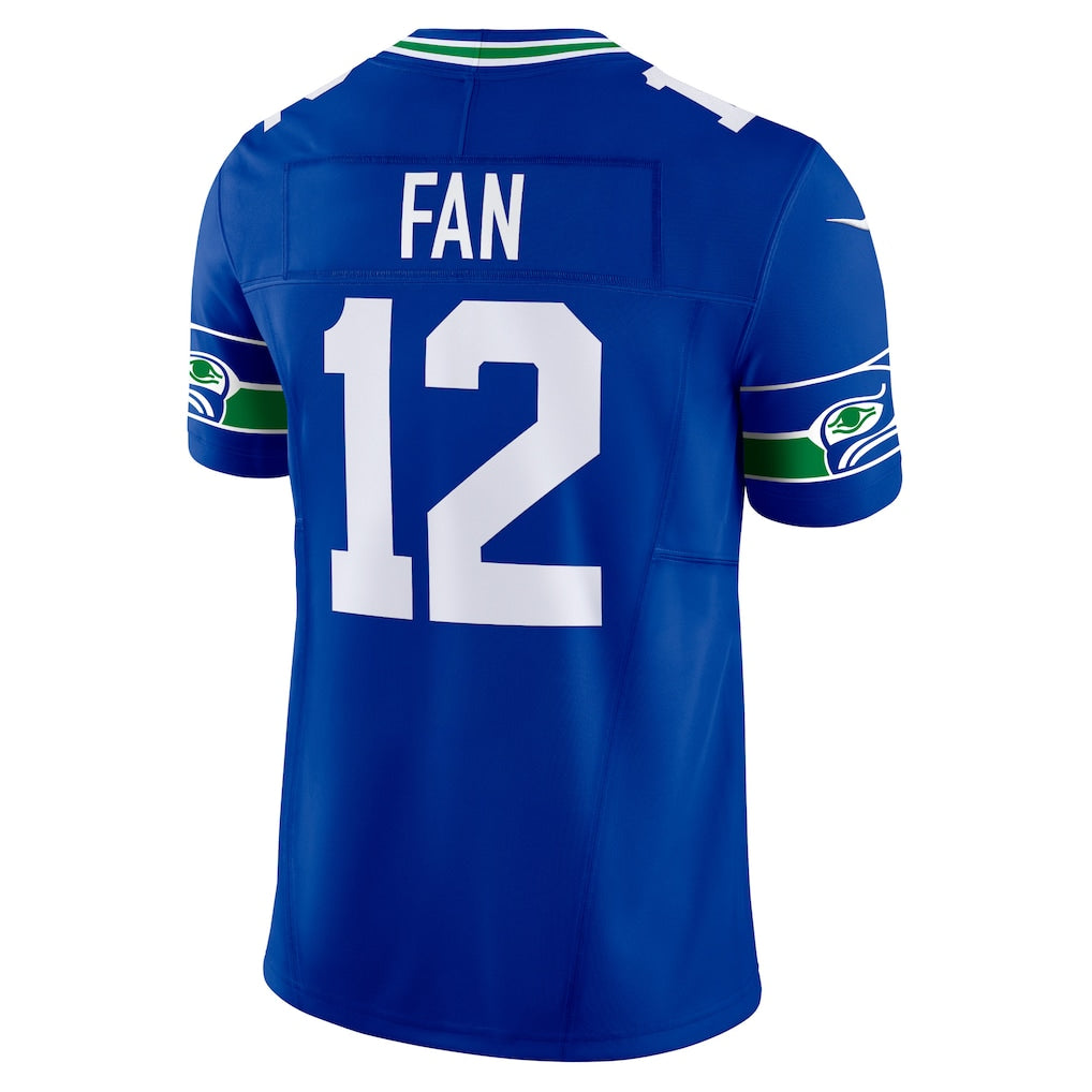 S.Seahawks  #12 12th Fan Royal Vapor F.U.S.E. Limited Jersey