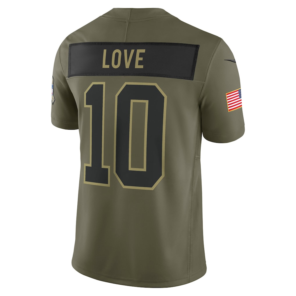 GB.Packers #10 Jordan Love Olive Vapor F.U.S.E. Limited Jersey