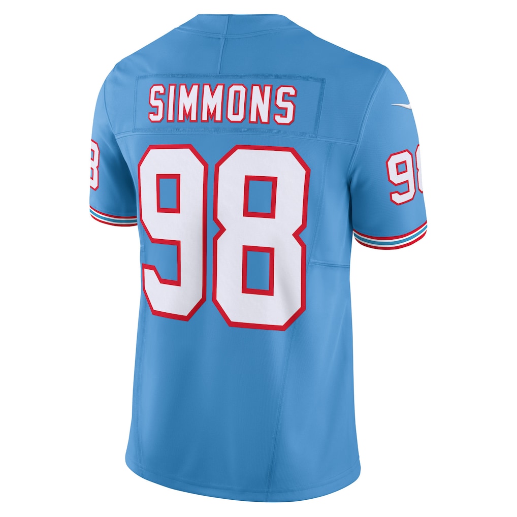 T.Titans #98 Jeffery Simmons Light Blue Vapor F.U.S.E. Limited Jersey