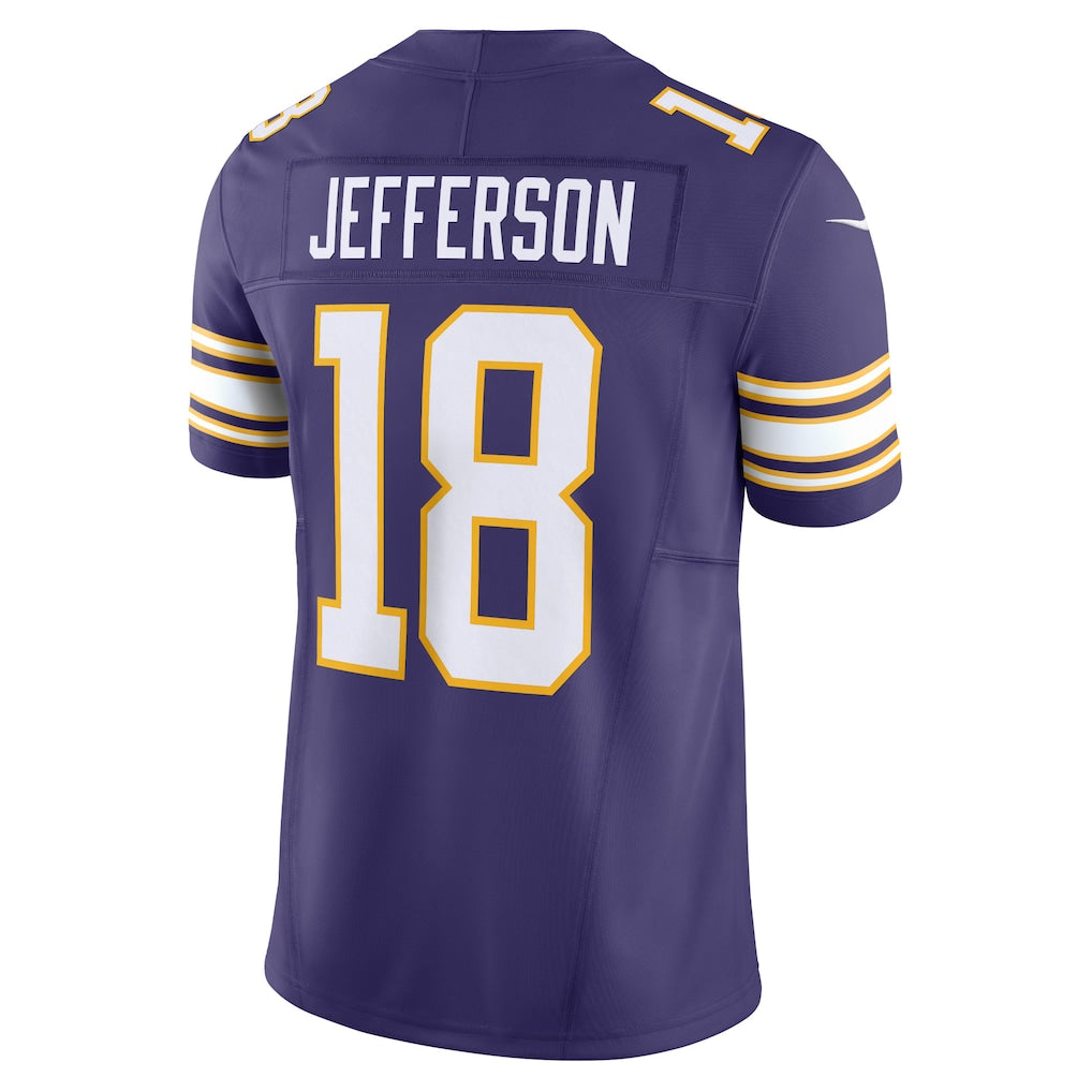 M.Vikings #18 Justin Jefferson Purple Vapor F.U.S.E. Limited Jersey