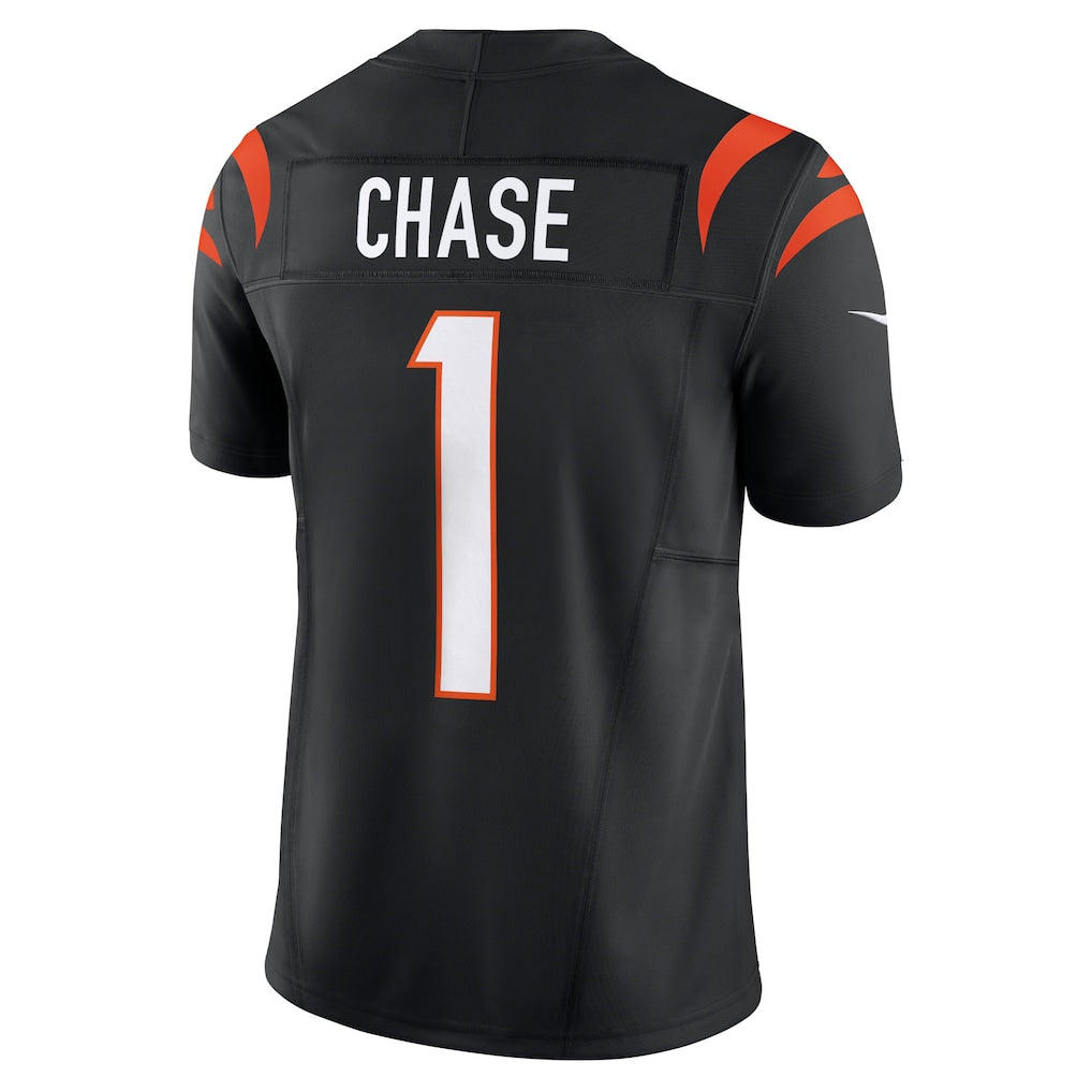 C.Bengals #1 Ja'Marr Chase Black Vapor F.U.S.E. Limited Jersey