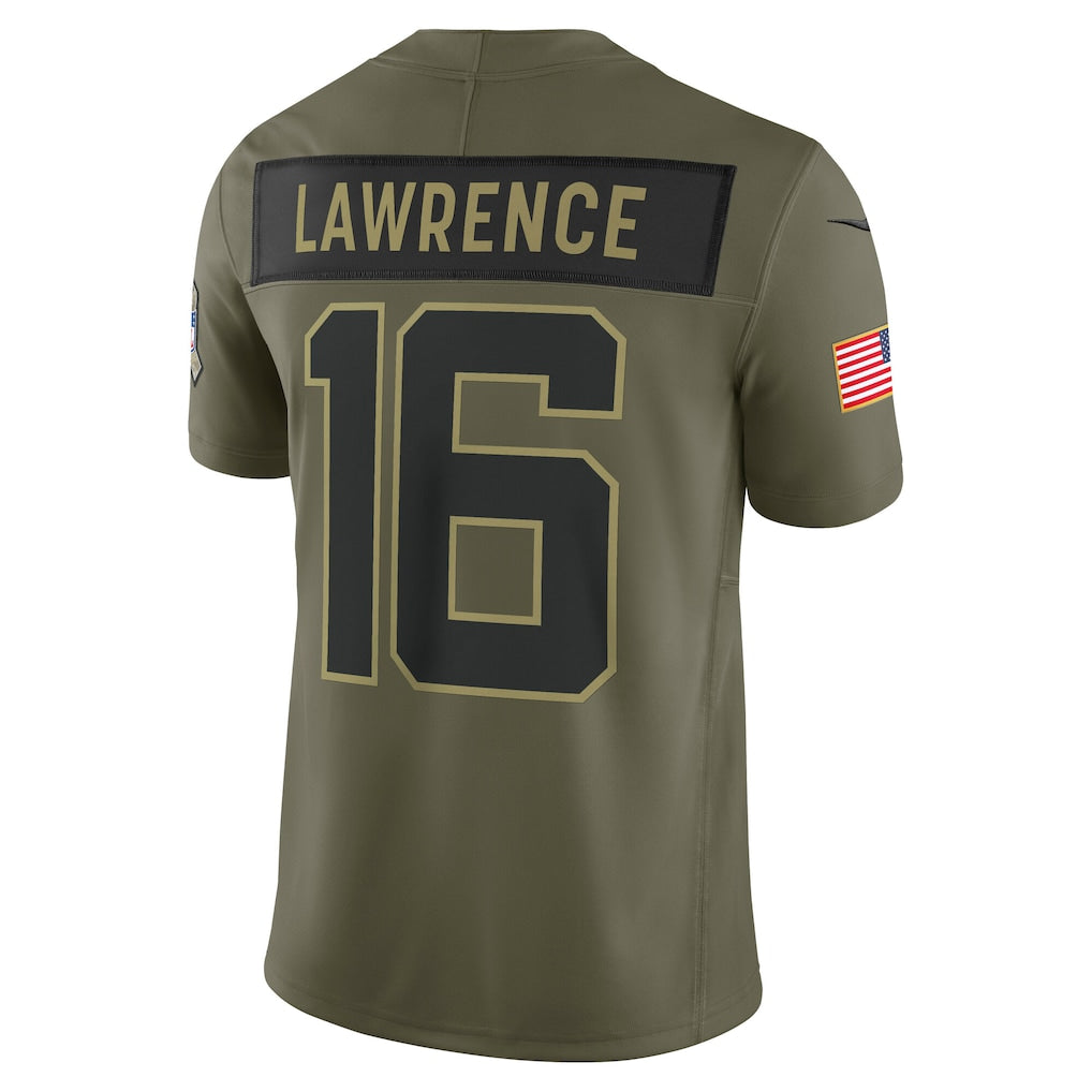 J.Jaguars #16 Trevor Lawrence Olive Vapor F.U.S.E. Limited Jersey