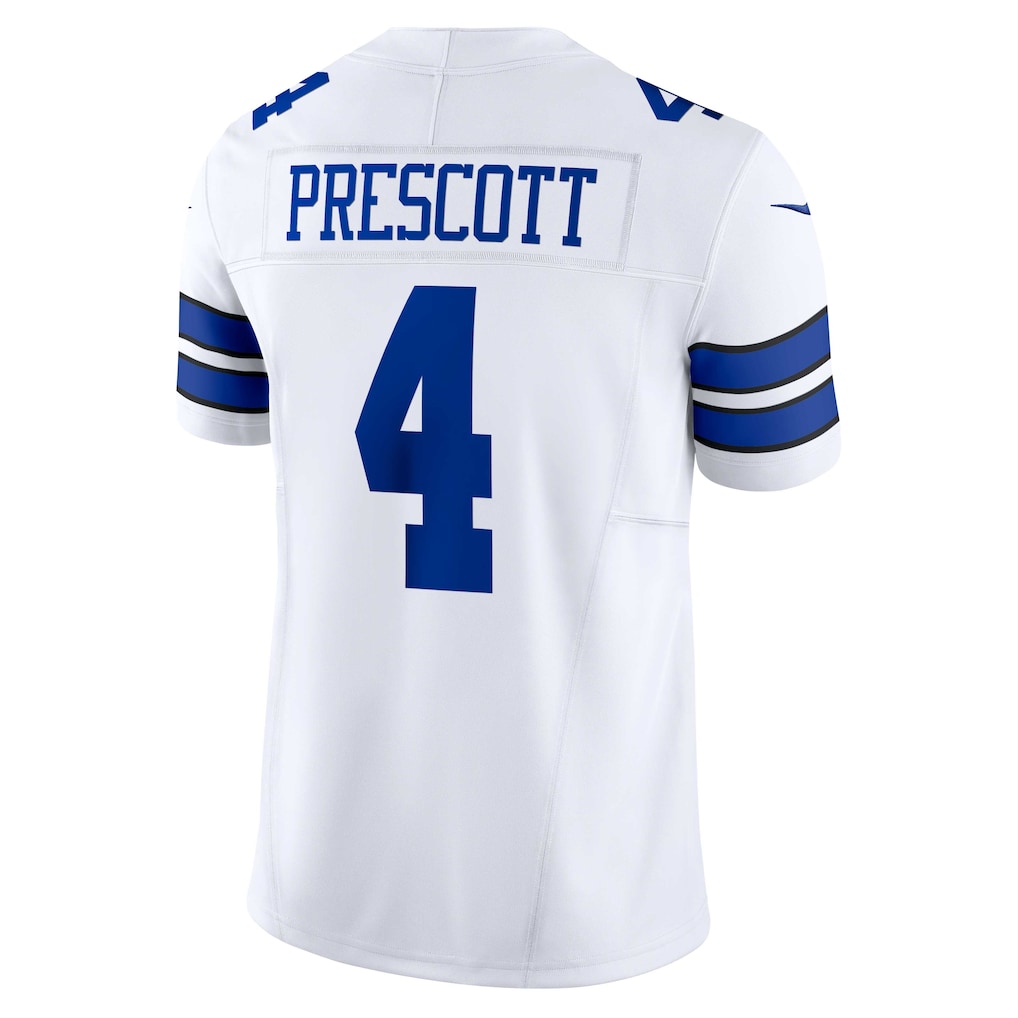 D.Cowboys #4 Dak Prescott White Vapor F.U.S.E. Limited Jersey