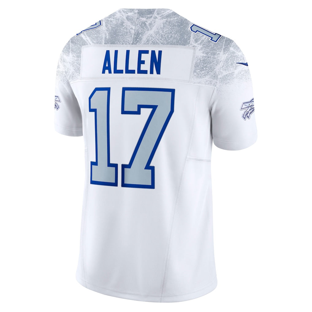 B.Bills #17 Josh Allen White Vapor F.U.S.E. Limited Jersey