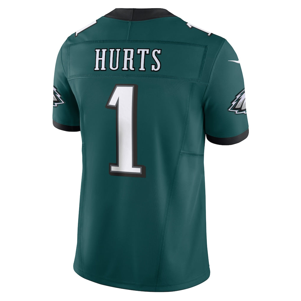 P.Eagles #1 Jalen Hurts Kelly Green Vapor F.U.S.E. Limited Jersey