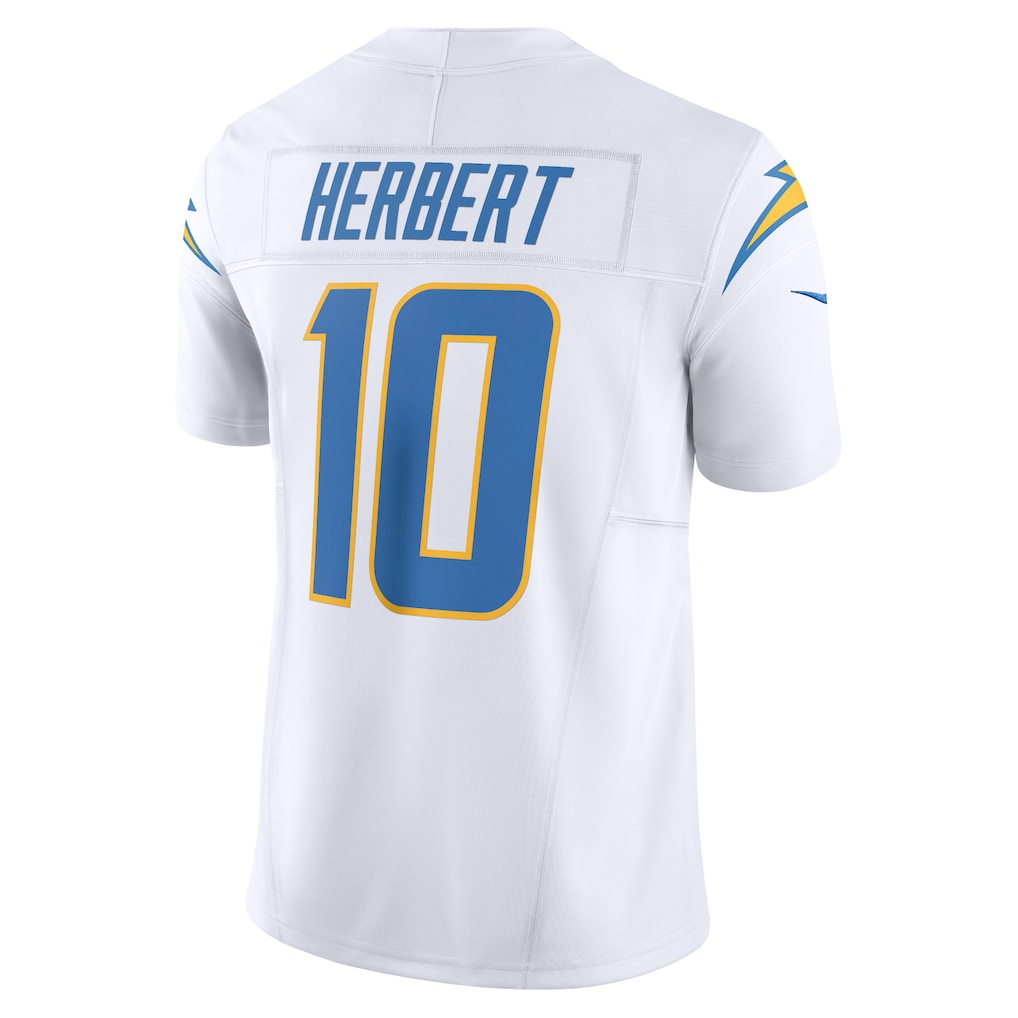 LA.Chargers #10 Justin Herbert White Vapor F.U.S.E. Limited Jersey