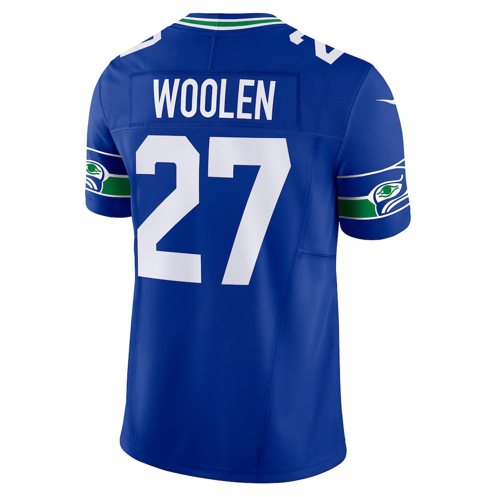 S.Seahawks #27 Tariq Woolen Royal Vapor F.U.S.E. Limited Jersey