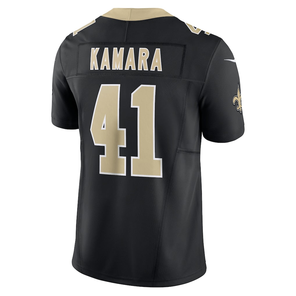 NO.Saints #41 Alvin Kamara Black Vapor F.U.S.E. Limited Jersey