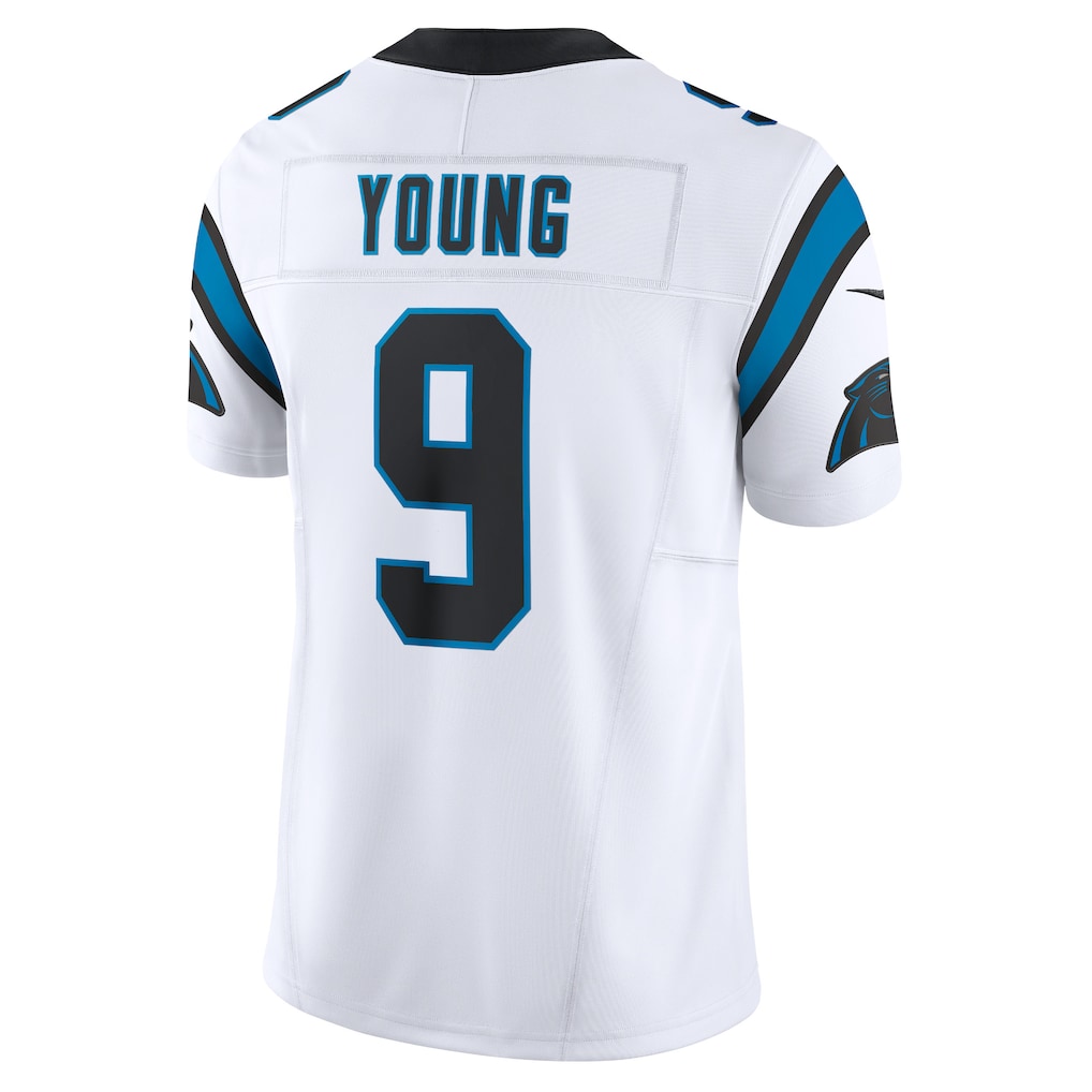 C.Panthers #9 Bryce Young White Vapor F.U.S.E. Limited Jersey