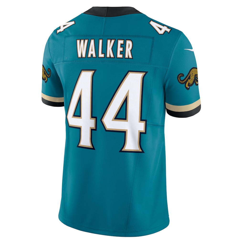 J.Jaguars #44 Travon Walker Teal Vapor F.U.S.E. Limited Jersey