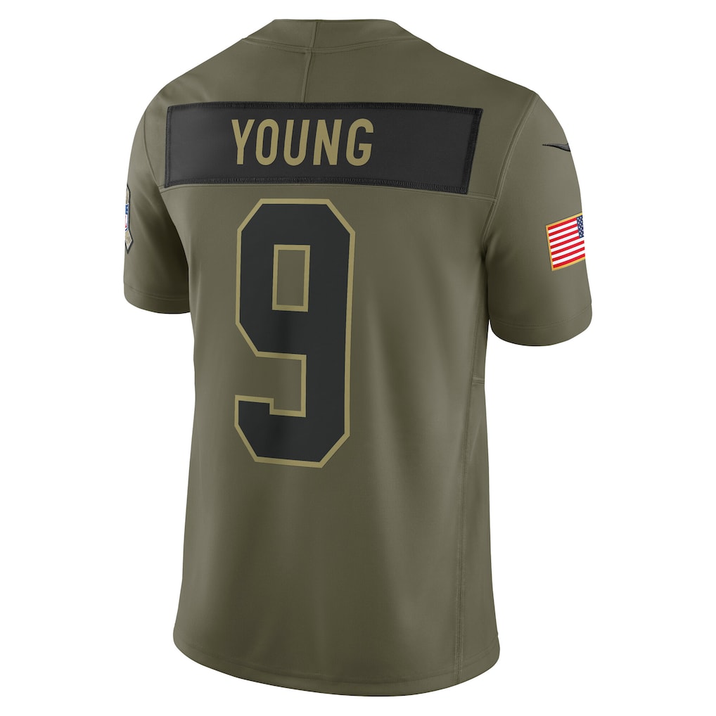 C.Panthers #9 Bryce Young Olive Vapor F.U.S.E. Limited Jersey