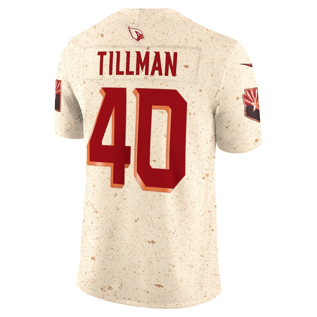 A.Cardinals #40 Pat Tillman Natural Vapor F.U.S.E. Limited Jersey