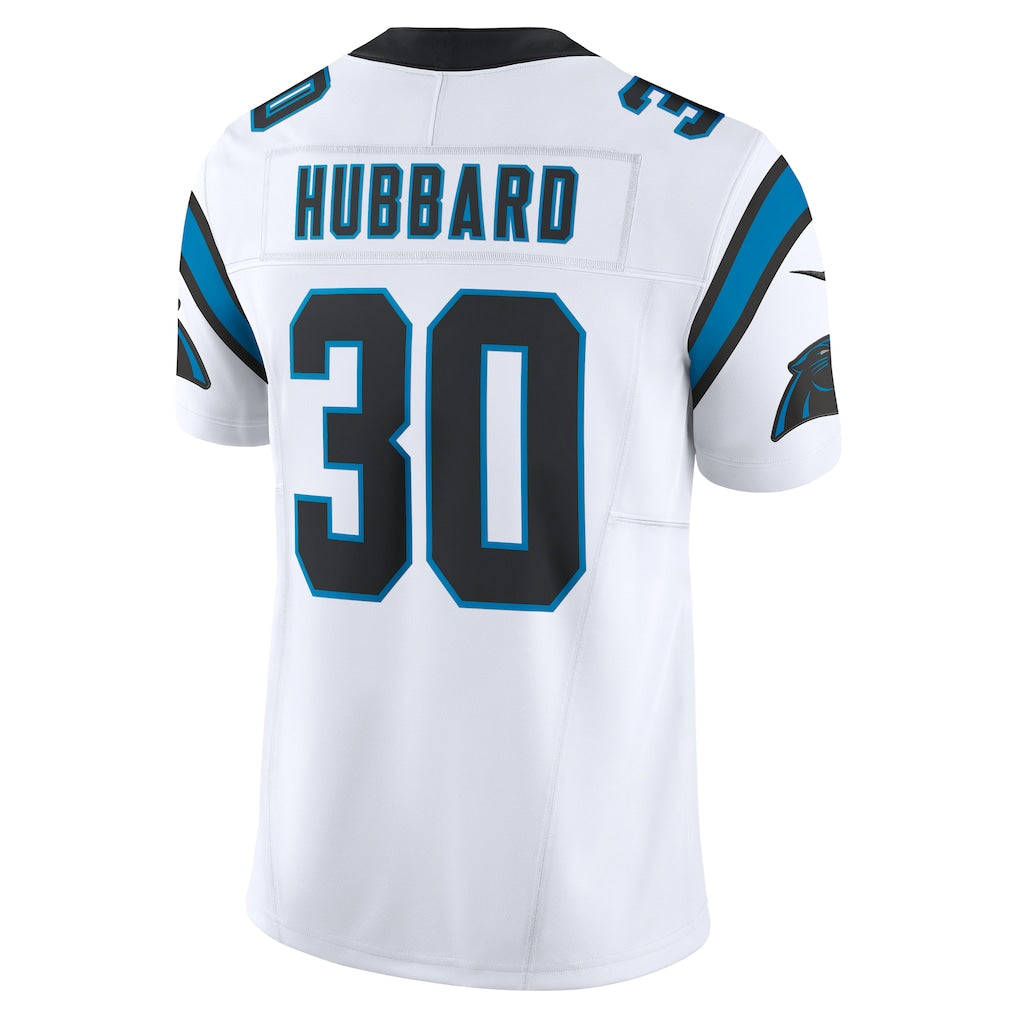 C.Panthers #30 Chuba Hubbard White Vapor F.U.S.E. Limited Jersey