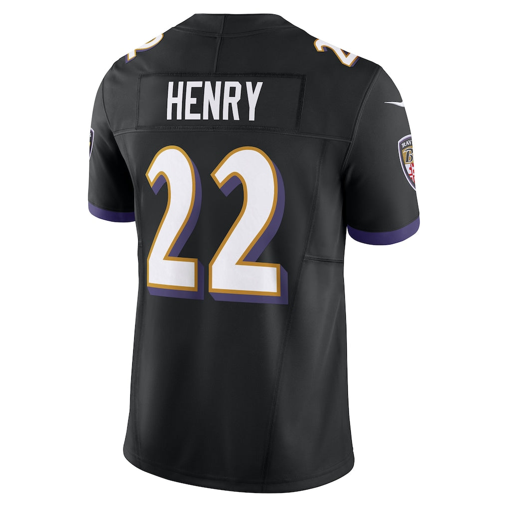 B.Ravens #22 Derrick Henry Black Vapor F.U.S.E. Limited Jersey