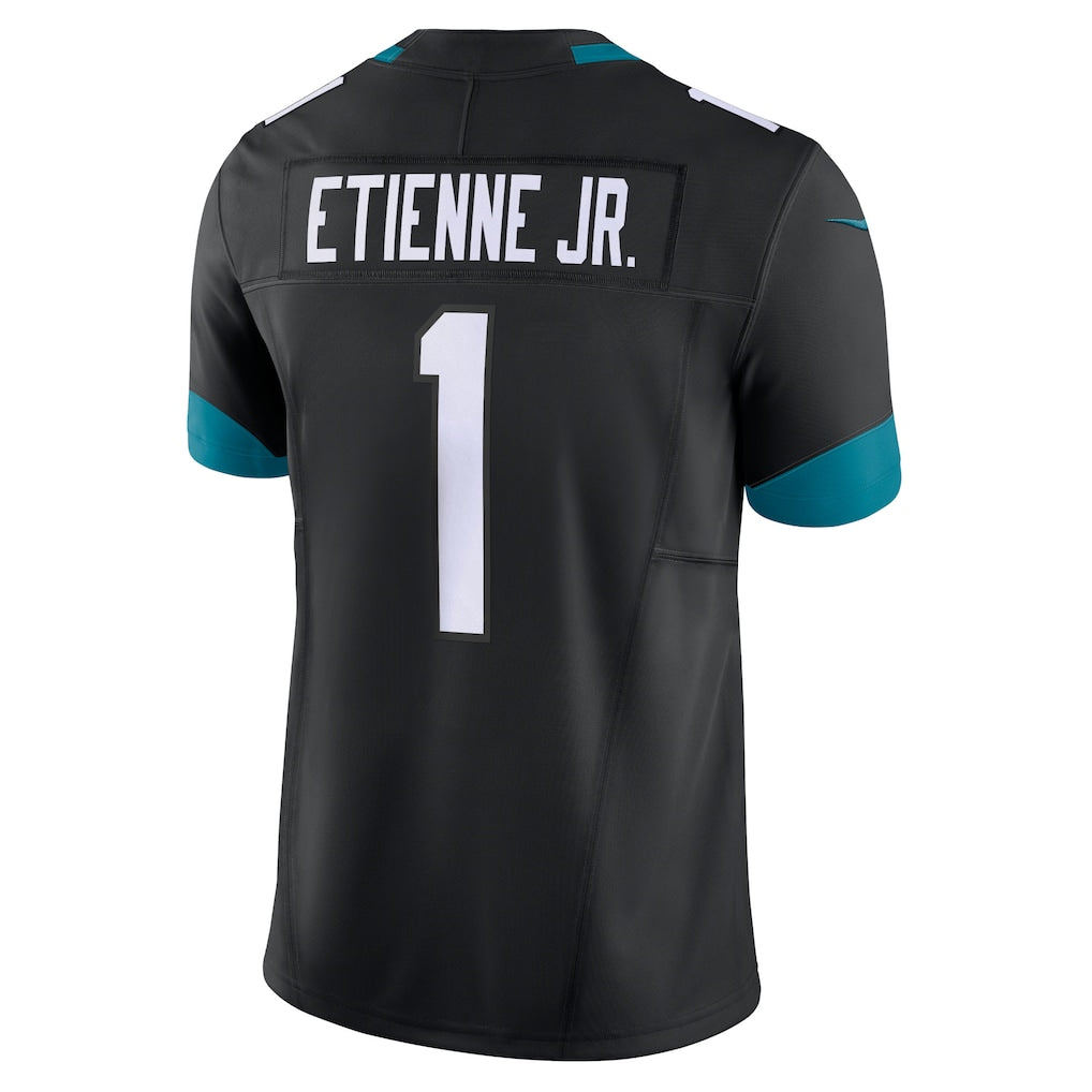 J.Jaguars #1 Travis Etienne Black Vapor F.U.S.E. Limited Jersey