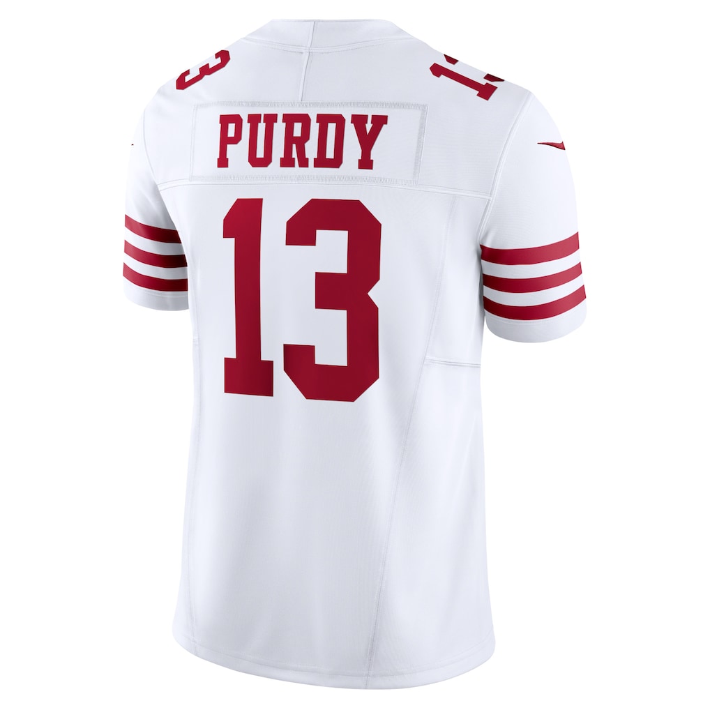 SF.49ers #13 Brock Purdy White Vapor F.U.S.E. Limited Jersey