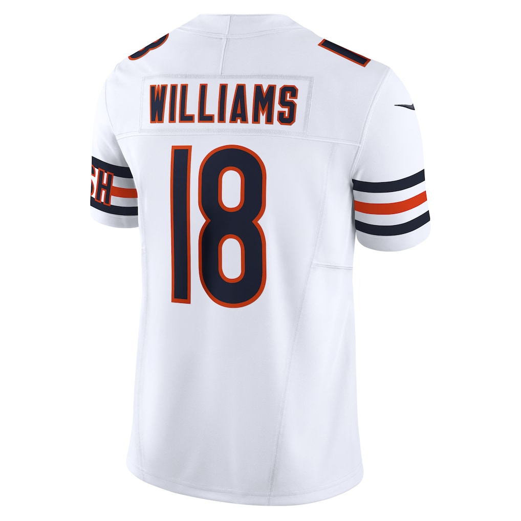 C.Bears #18 Caleb Williams White Vapor F.U.S.E. Limited Jersey