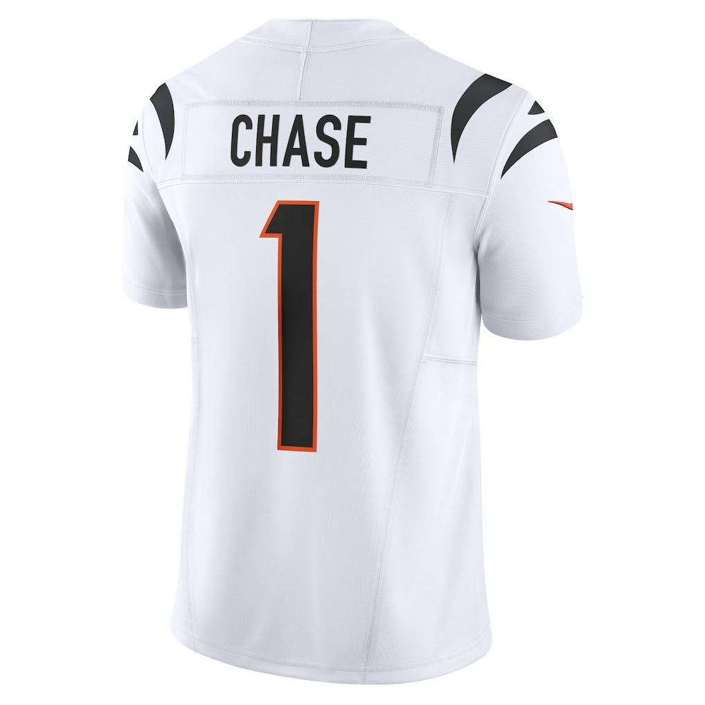 C.Bengals #1 Ja'Marr Chase White Vapor F.U.S.E. Limited Jersey