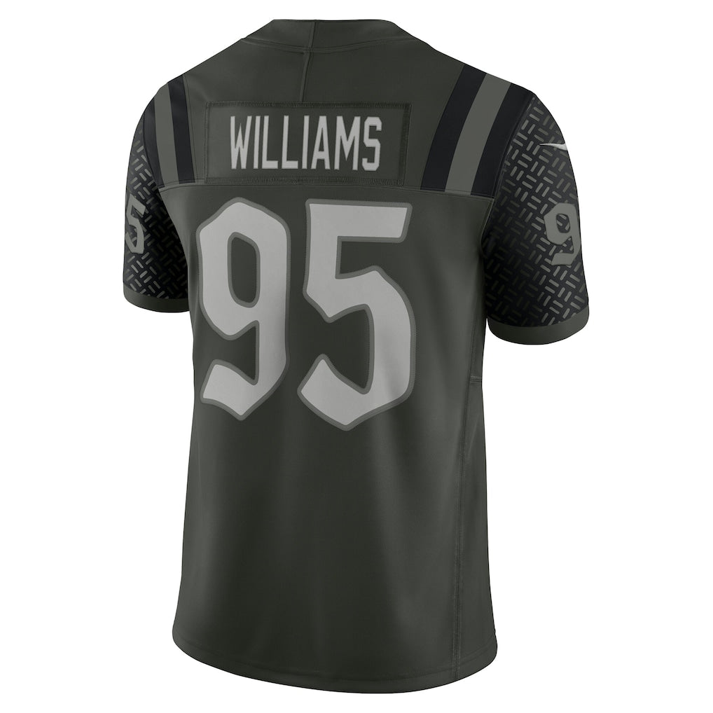 NY.Jets #95 Quinnen Williams Gotham Green Vapor F.U.S.E. Limited Jersey