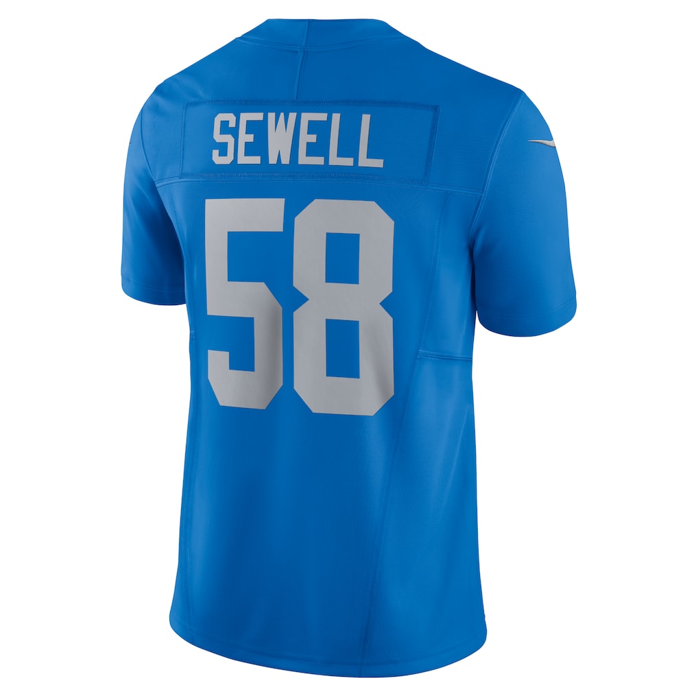 D.Lions #58 Penei Sewell Blue Vapor F.U.S.E. Limited Jersey