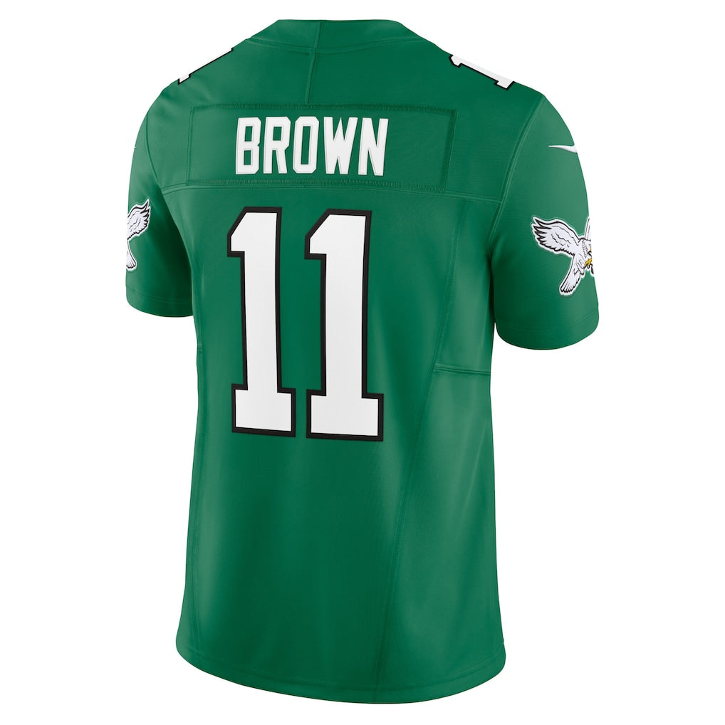 P.Eagles #11 A.J. Brown Kelly Green Vapor F.U.S.E. Limited Jersey