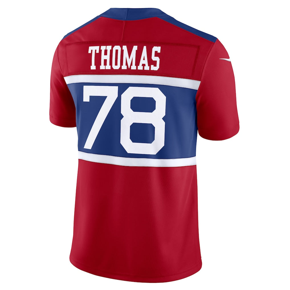 NY.Giants #78 Andrew Thomas Red Vapor F.U.S.E. Limited Jersey