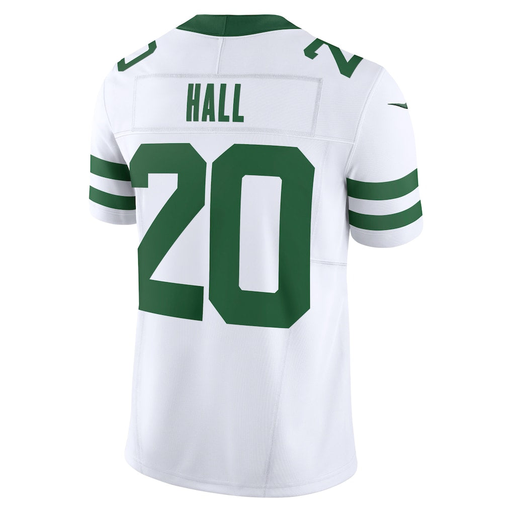 NY.Jets #20 Breece Hall White Vapor F.U.S.E. Limited Jersey