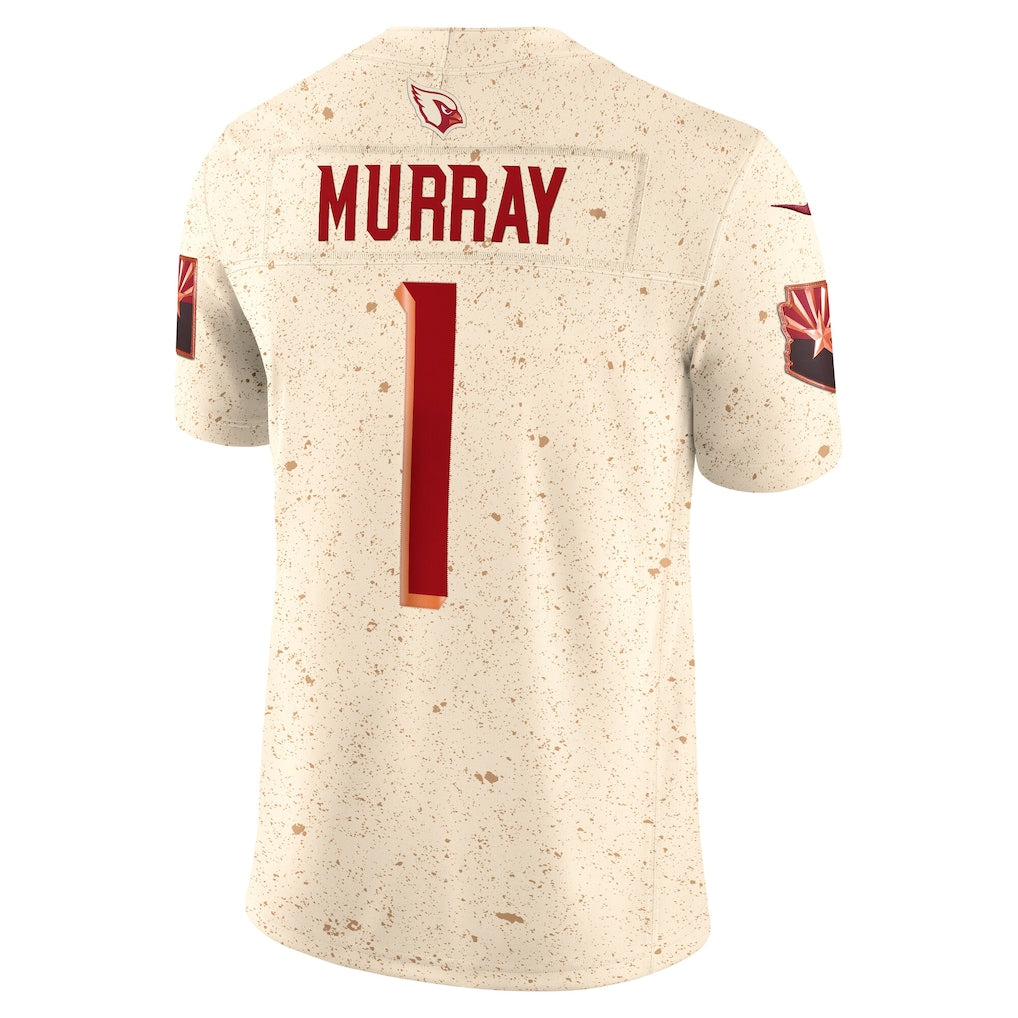 A.Cardinals #1 Kyler Murray Natural Vapor F.U.S.E. Limited Jersey