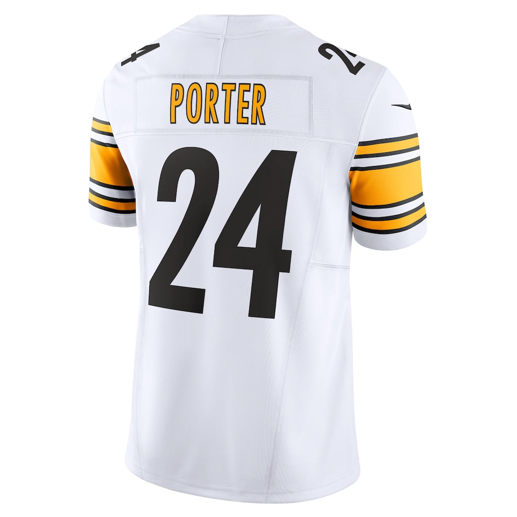 P.Steelers #24 Joey Porter Jr. White Vapor F.U.S.E. Limited Jersey