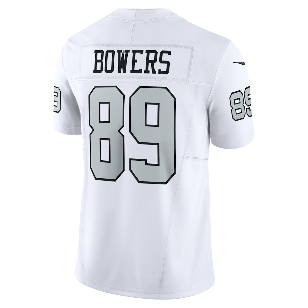 LV.Raiders #89 Brock Bowers White Vapor F.U.S.E. Limited Jersey