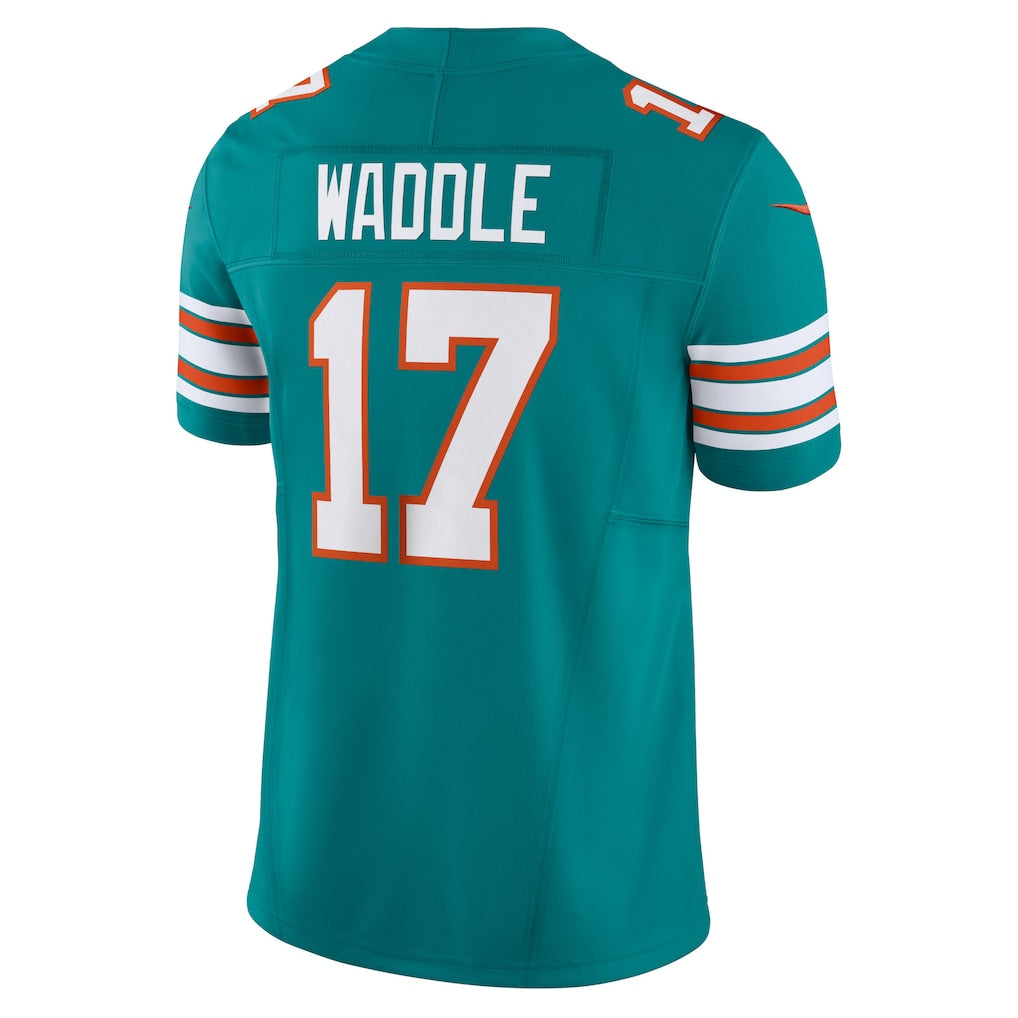 M.Dolphins #17 Jaylen Waddle Aqua Vapor F.U.S.E. Limited Jersey