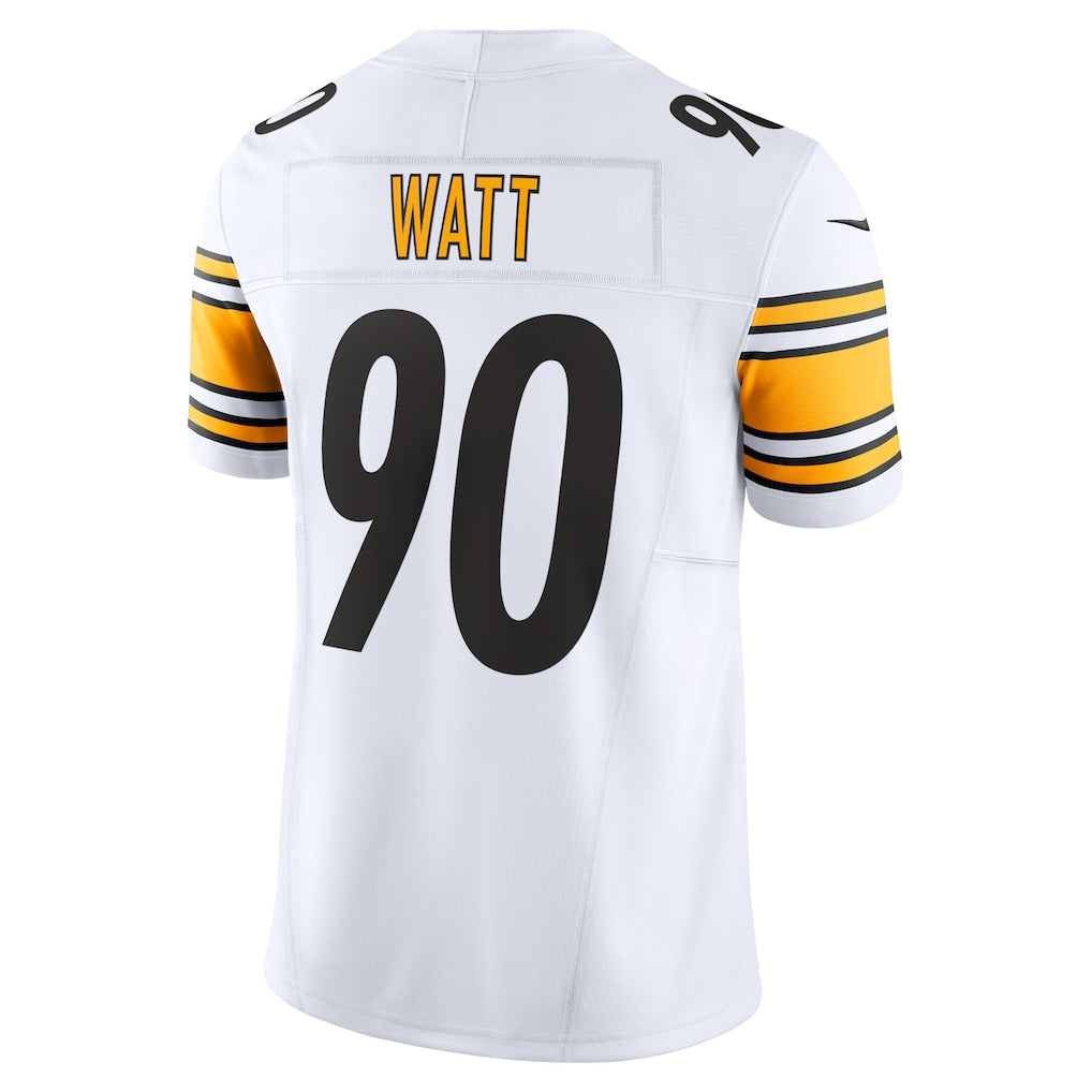 P.Steelers #90 T.J. Watt White Vapor F.U.S.E. Limited Jersey