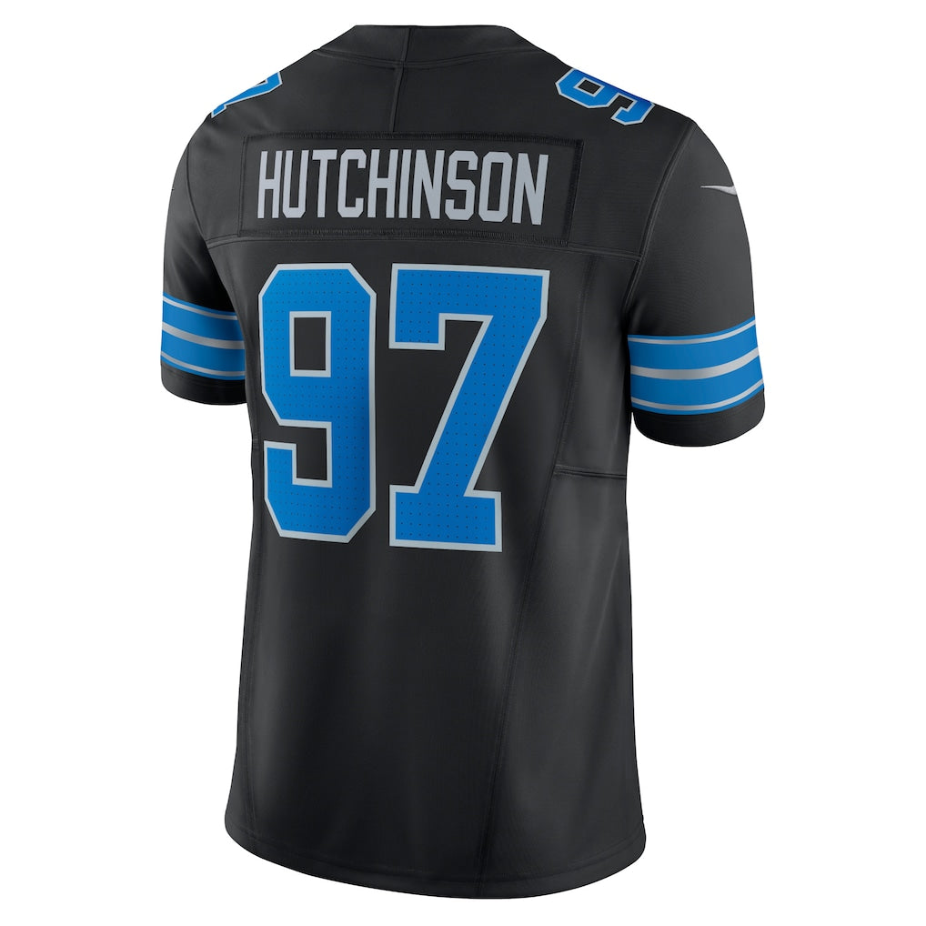 D.Lions #97 Aidan Hutchinson Black Vapor F.U.S.E. Limited Jersey
