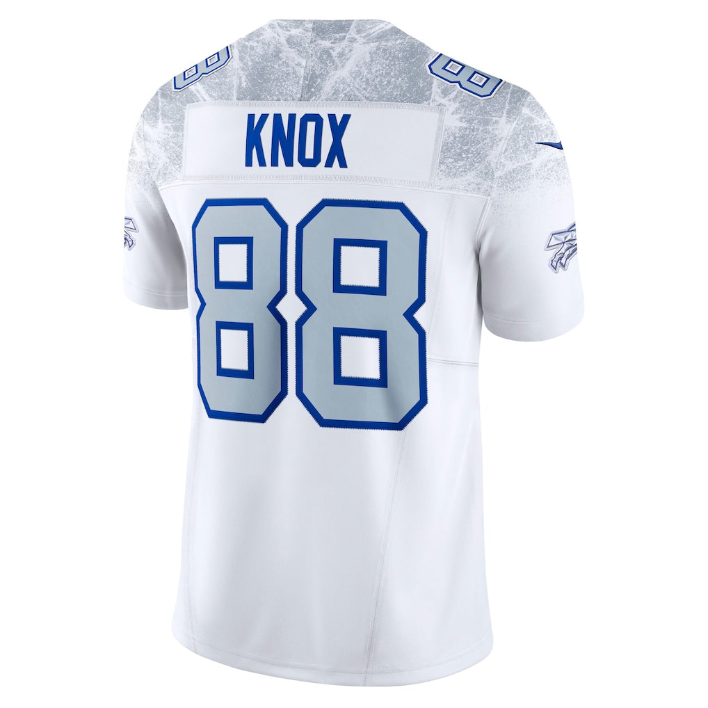 B.Bills #88 Dawson Knox White Vapor F.U.S.E. Limited Jersey