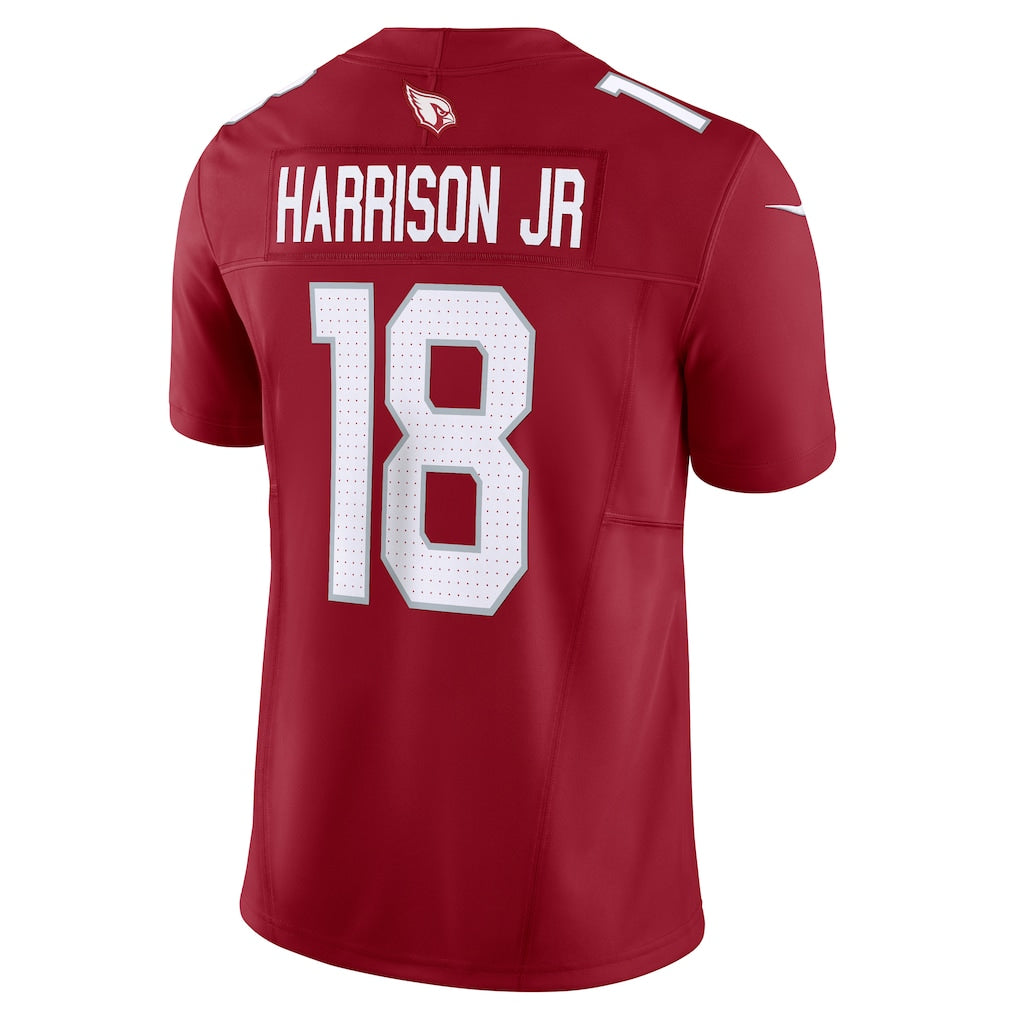 A.Cardinals #18 Marvin Harrison Jr. Cardinal Vapor F.U.S.E. Limited Jersey