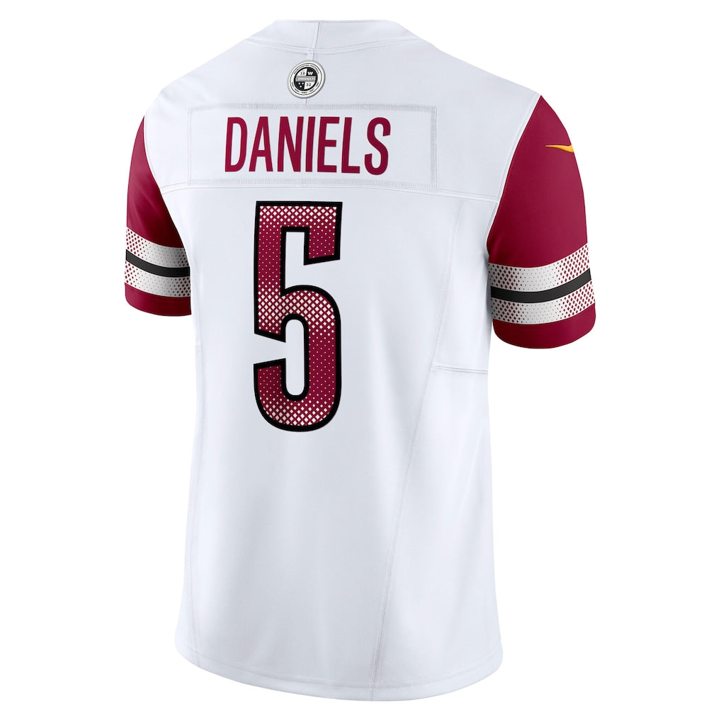 W.Commanders #5 Jayden Daniels White Vapor F.U.S.E. Limited Jersey