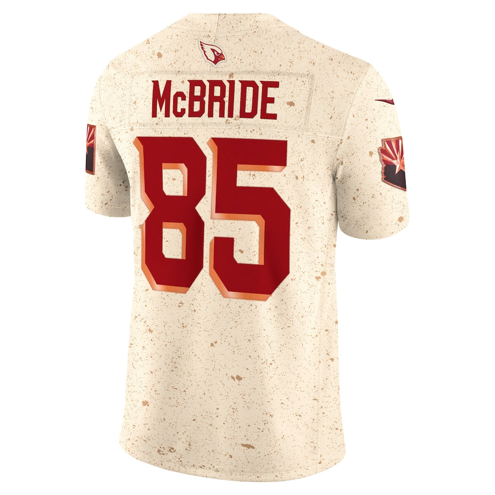 A.Cardinals #85 Trey McBride Natural Vapor F.U.S.E. Limited Jersey