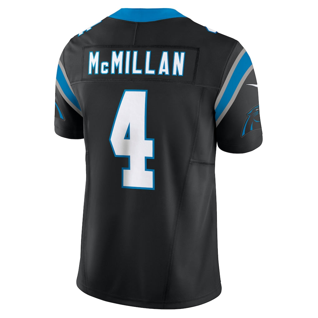 C.Panthers #4 Tetairoa McMillan Black Vapor F.U.S.E. Limited Jersey
