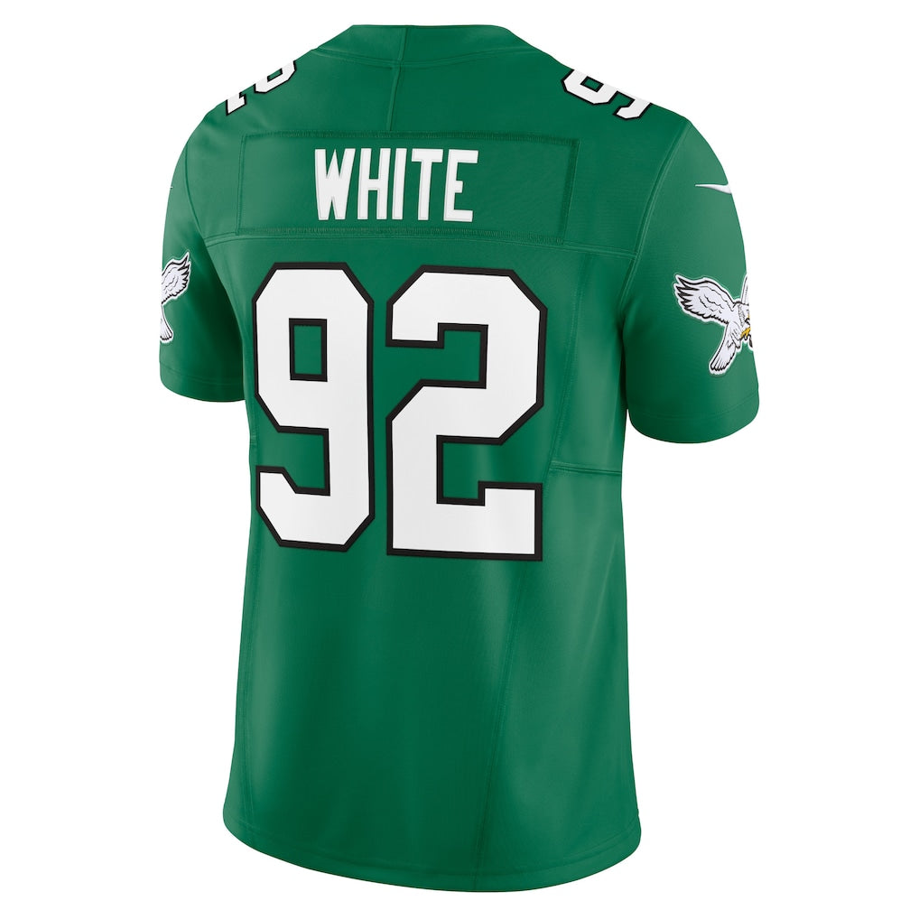 P.Eagles #92 Reggie White Kelly Green Vapor F.U.S.E. Limited Jersey