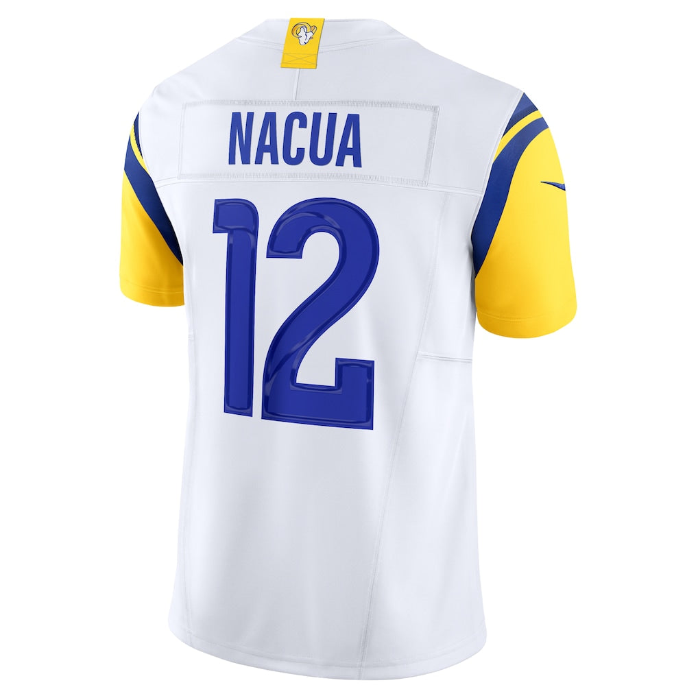 LA.Rams #12 Puka Nacua White Vapor F.U.S.E. Limited Jersey