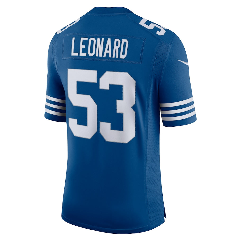 IN.Colts #53 Darius Leonard Royal Vapor F.U.S.E. Limited Jersey