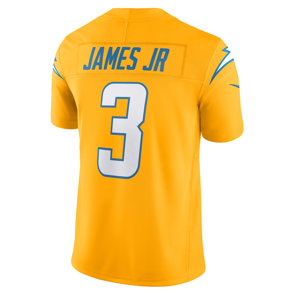 LA.Chargers #3 Derwin James Jr. Gold Vapor F.U.S.E. Limited Jersey