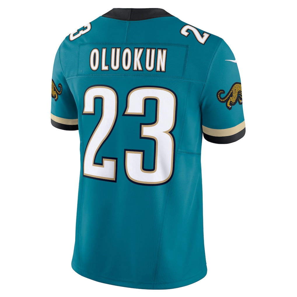 J.Jaguars #23 Foye Oluokun Teal Vapor F.U.S.E. Limited Jersey
