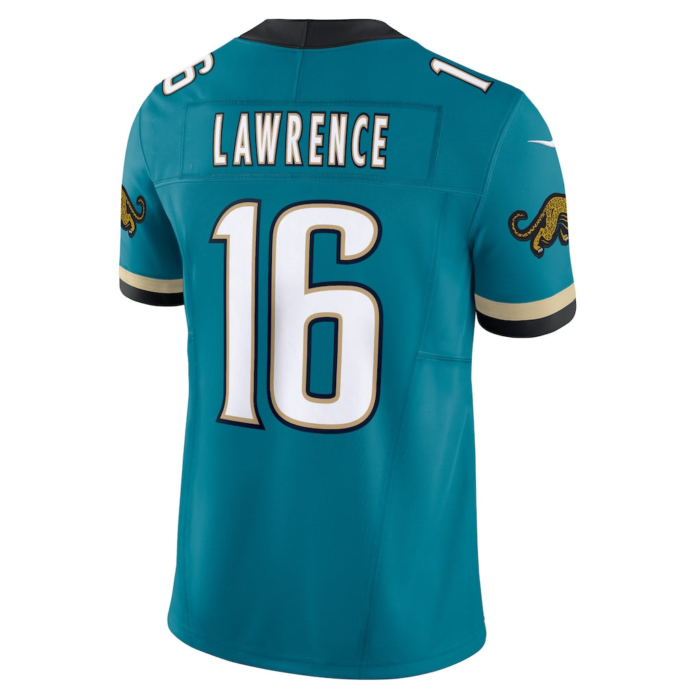 J.Jaguars #16 Trevor Lawrence Teal Vapor F.U.S.E. Limited Jersey