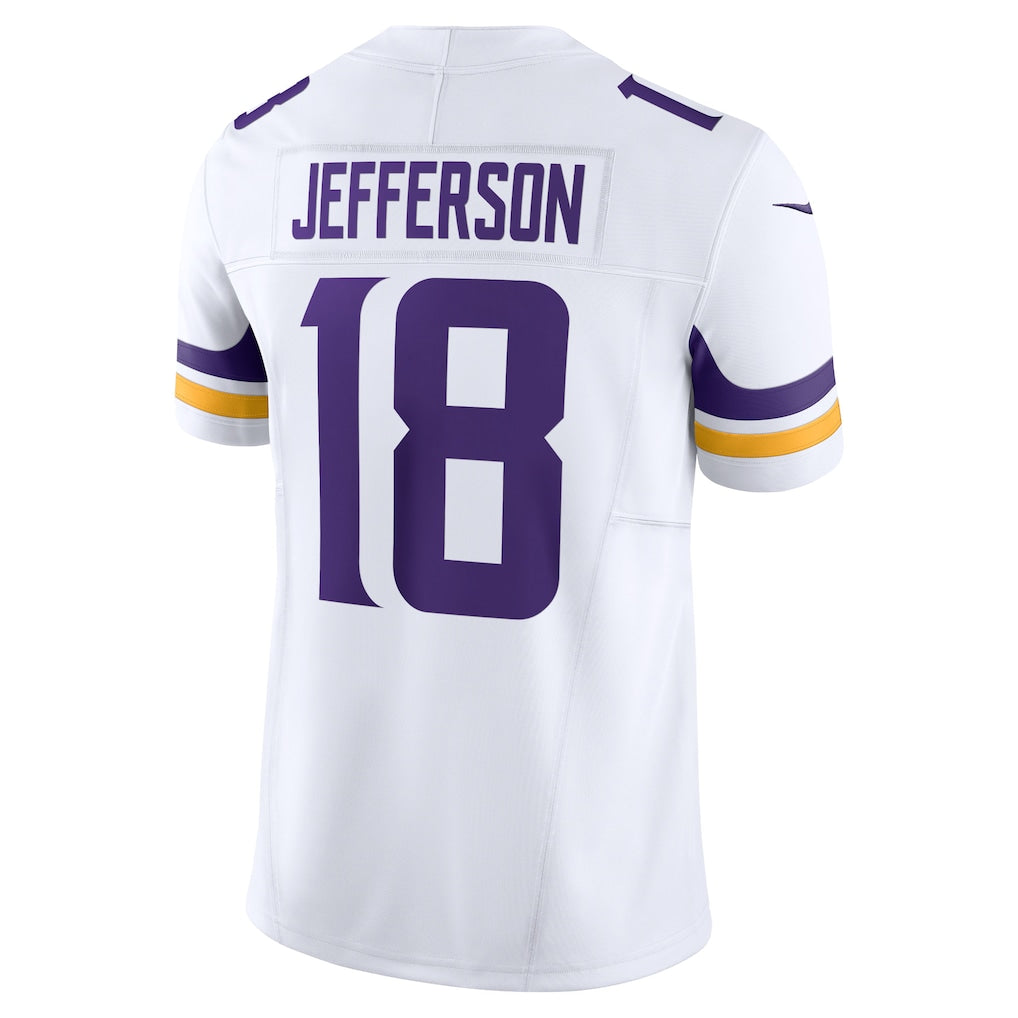 M.Vikings #18 Justin Jefferson White Vapor F.U.S.E. Limited Jersey